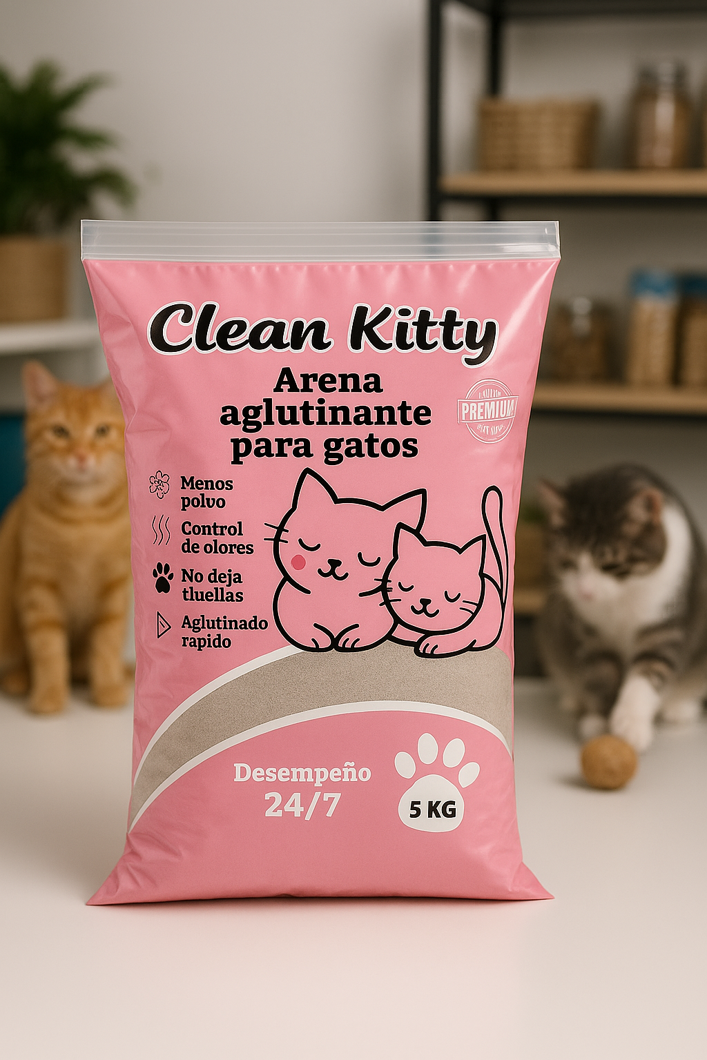 ARENA SANITARIA AGLUTINANTE PARA GATO
